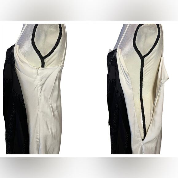 Burberry Dress Tasselled Tulle Overlay Size 6 2020 Runway Retails $5500 Rare - Picture 15 of 16